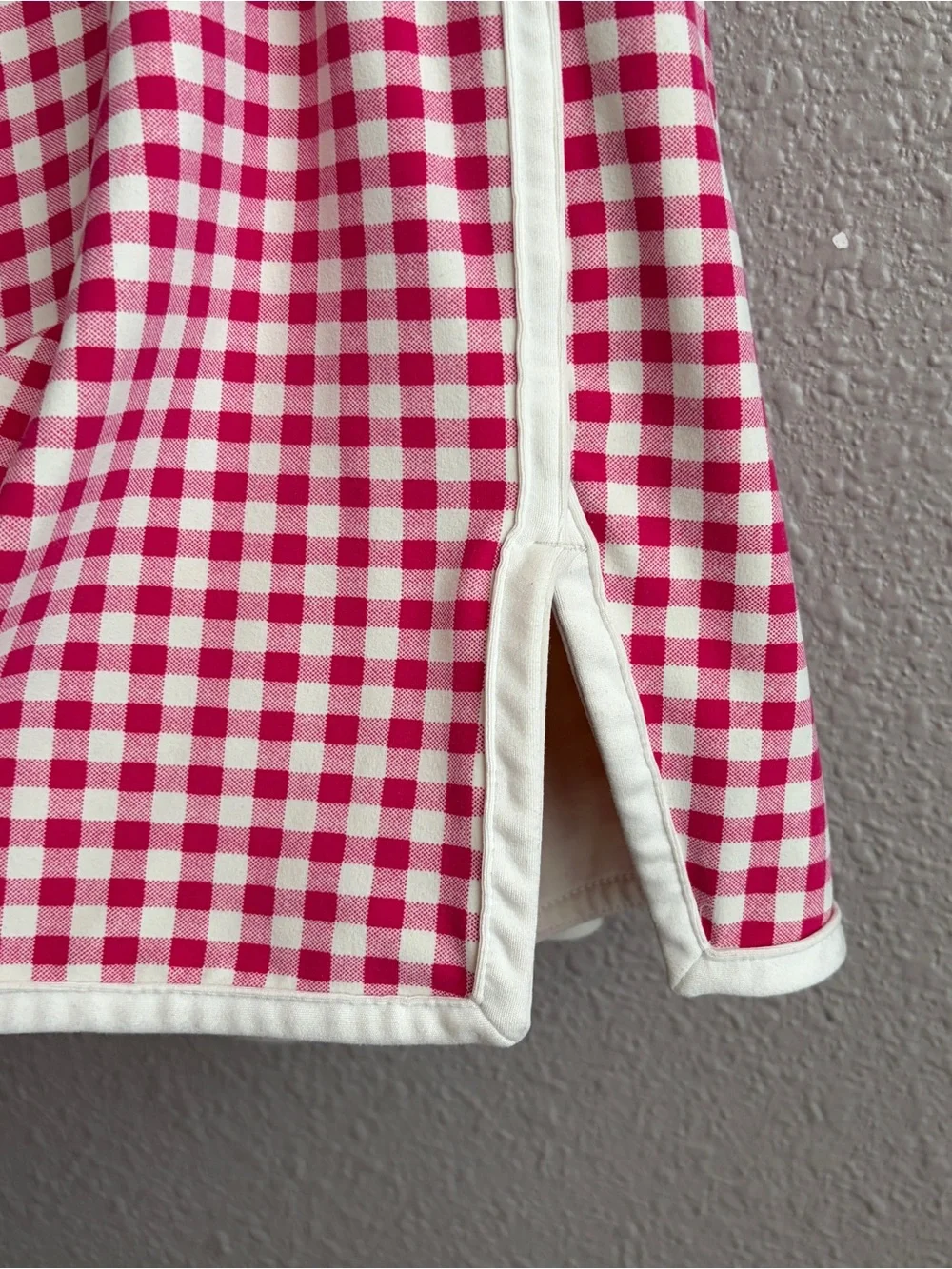 All In Motion Pink White Gingham Everyday Soft Tank and Matching Skort Set